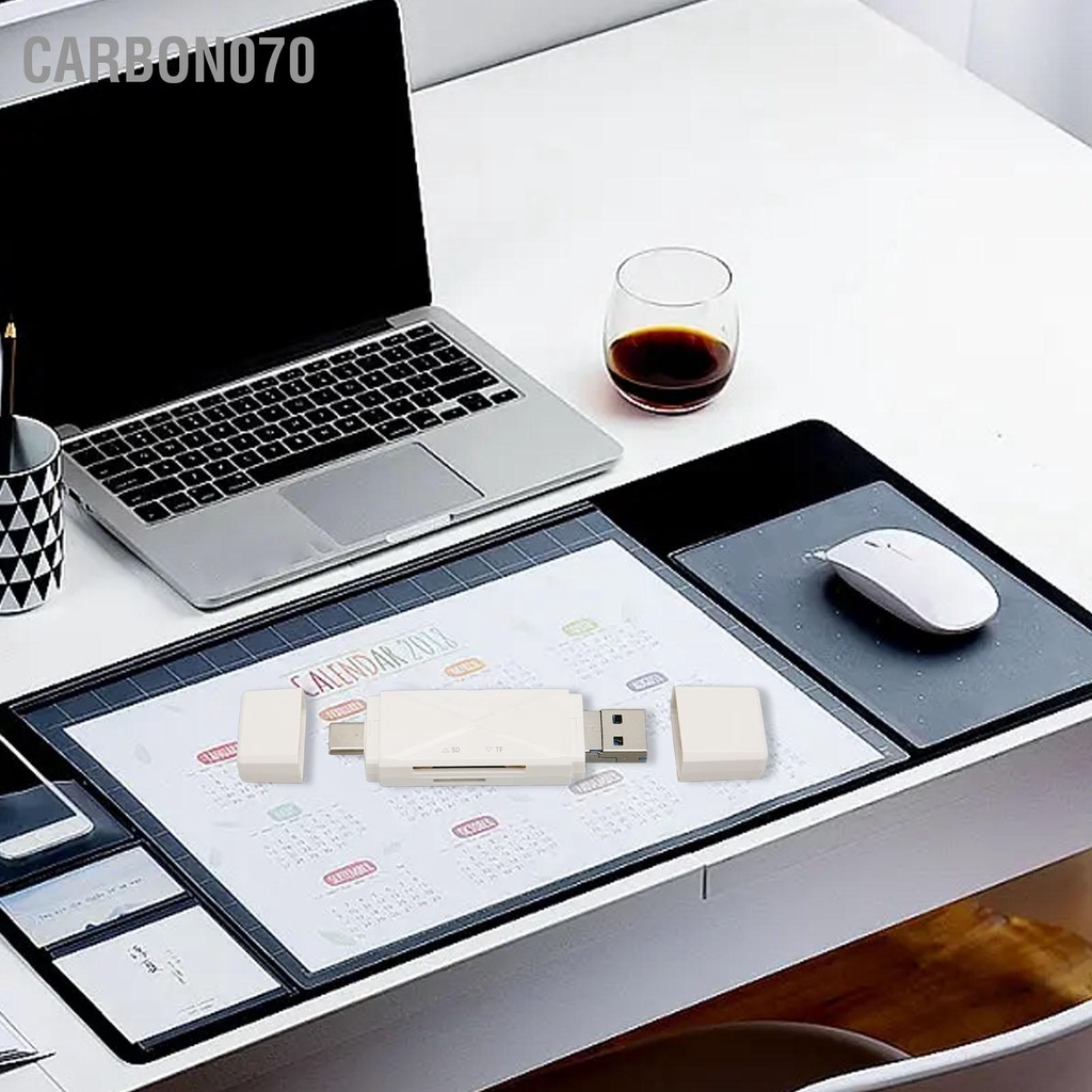 Carbon070 Đầu Đọc Thẻ Lưu Trữ USB 3 Trong 1 C 3.0 MICRO Di Động Nhớ Với Nối