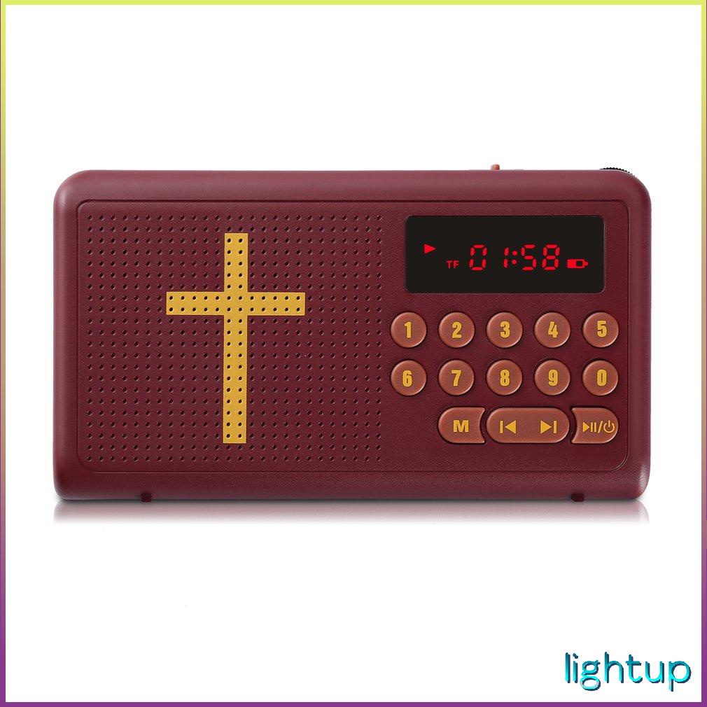 Mp3 Âm Thanh Kinh Thánh Trình Phát Loa Hỗ Trợ Thẻ Tf/Sd Ổ Đĩa Flash USB Đầu Vào Ra Tai Nghe Và Đài Fm [T/7]