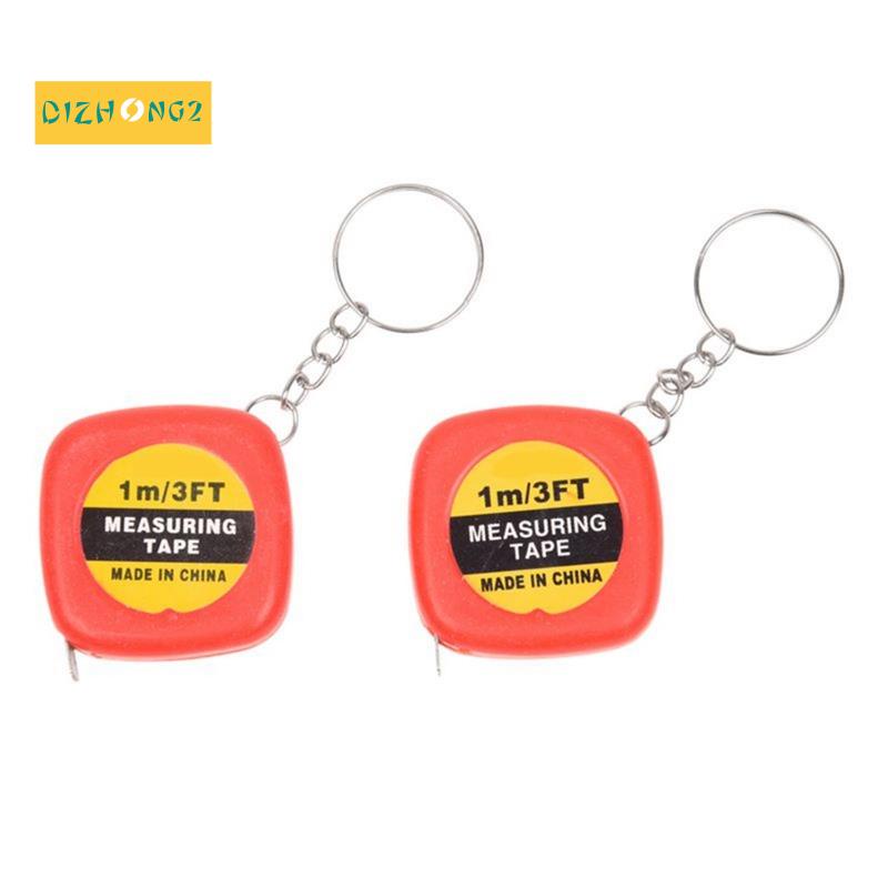 Set 2 Thước Dây Mini 1M 3 Feet Kèm Móc Khóa Đa Năng Tiện Dụng