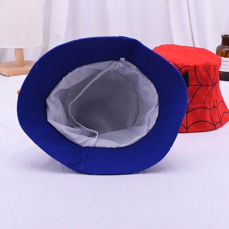 Mũ Tai Bèo Cotton Chống Nắng In Họa Tiết Hoạt Hình Spiderman Thời Trang Mùa Hè Cho Bé Trai Và Gái 2-5 Tuổi