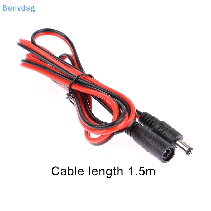 Dây Cáp Kết Nối 16AWG DC 5.5X2.1Mm Female Sang Male CCTV 12V 10A 120W Max. Dây Nối Dài Nguồn Điện 1.5m 1.5m Chuyên Dụng