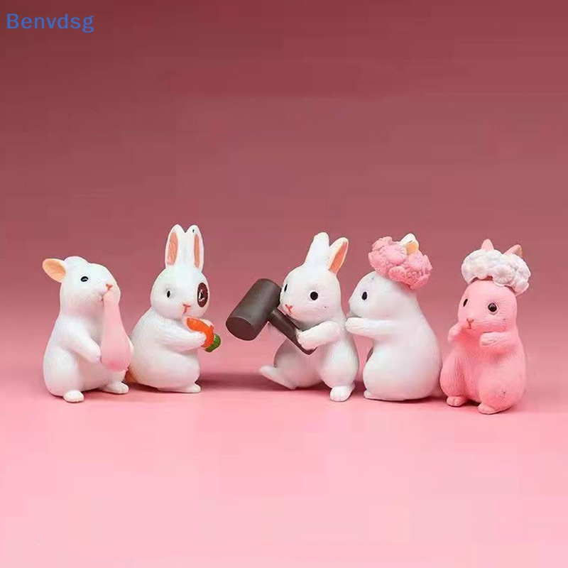 Đồ trang trí Thỏ Mini Để Bàn Trang Trí Sáng Tạo Vui Nhộn