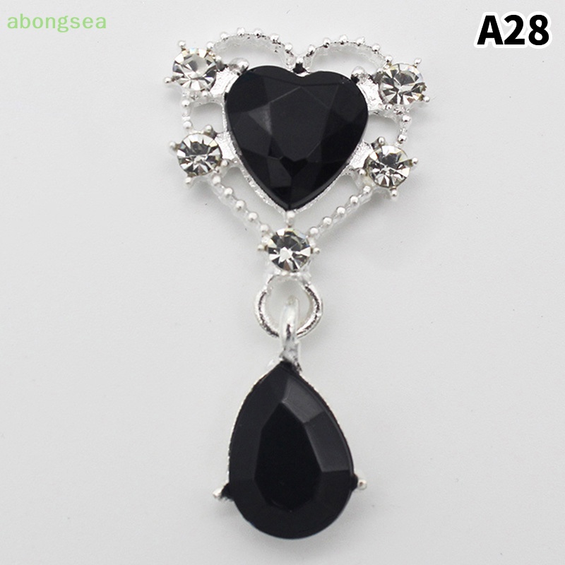 Trâm Cài Áo Kim Loại Acrylic Đính Đá 42 * 22mm DIY