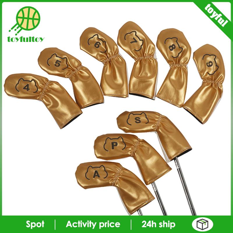 Bộ 9 Vỏ Bọc Bảo Vệ Đầu Gậy Đánh Golf Chất Lượng Cao