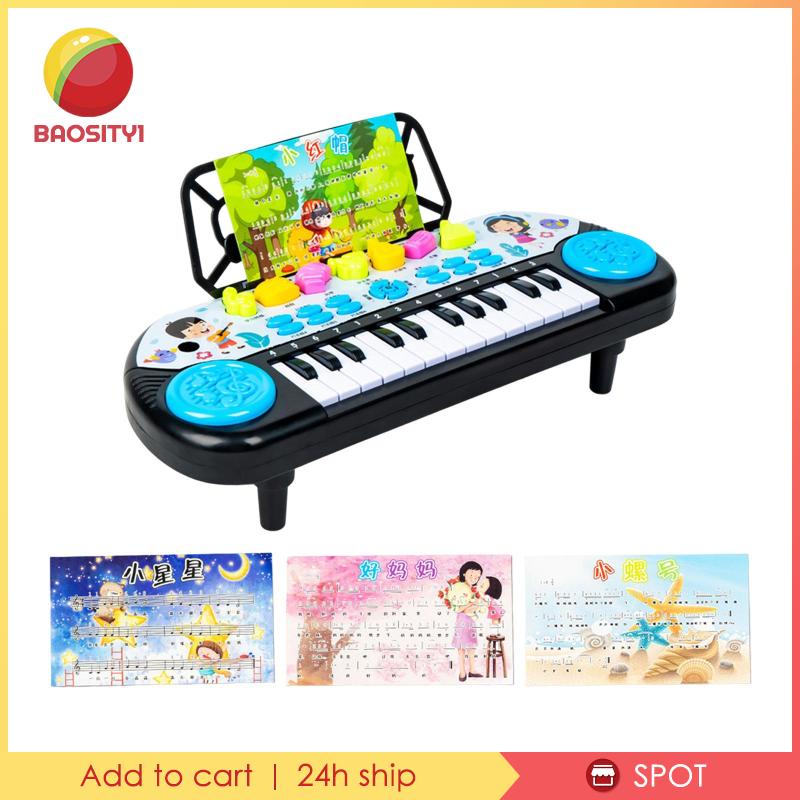 Đàn Piano Điện 24 Phím Có Đèn Và Âm Thanh Đa Năng Hiệu Baosity1 Dành Cho Bé Trai Gái