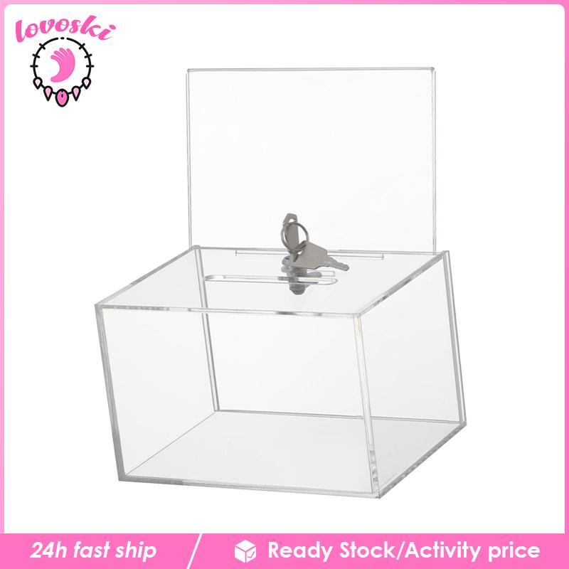 Hộp Sưu Tập Nhận Thức Bằng Acrylic Trong Suốt Có Khóa Lovoski