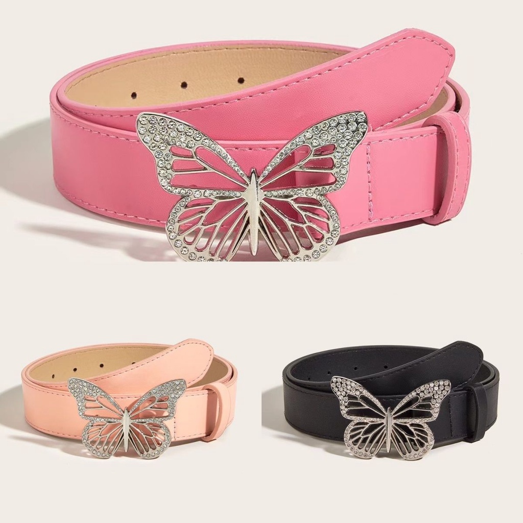 Song Yanfei Thắt Lưng Trang Trí Hình Bướm Lớn Dễ Phối Đồ Phong Cách Millennium Hot Girl