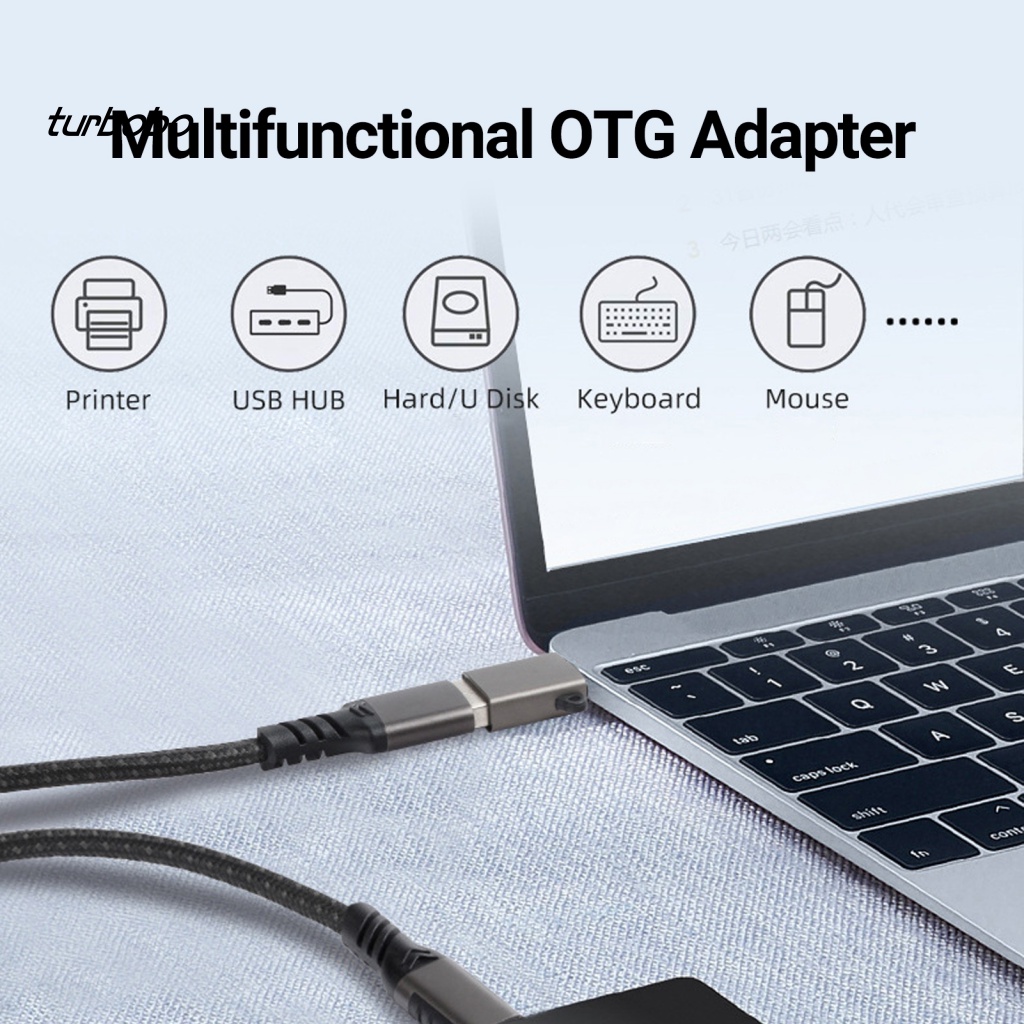 Bộ Chuyển Đổi OTG Type-C Sang USB3.2 OTG Chống Thất Lạc Kèm Dây Đeo Tiện Dụng