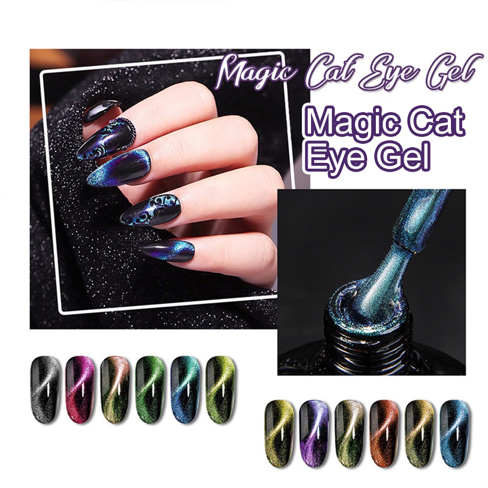 Monja Magic Cat 's Eye Nail Polish Gel 9D Thiên hà Lỗ đen Nổ nhấp nháy Thay đổi quang trị liệu Keo dán nghệ thuật làm móng cho cửa hàng làm móng 8ml