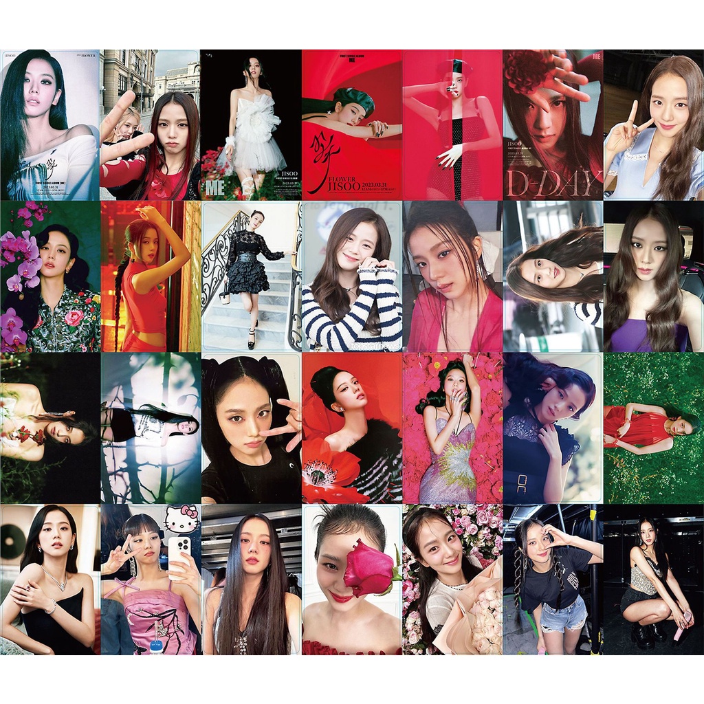 Hộp 55 Ảnh Lomo Card Nhóm Nhạc Blackpink JISOO  1st Solo