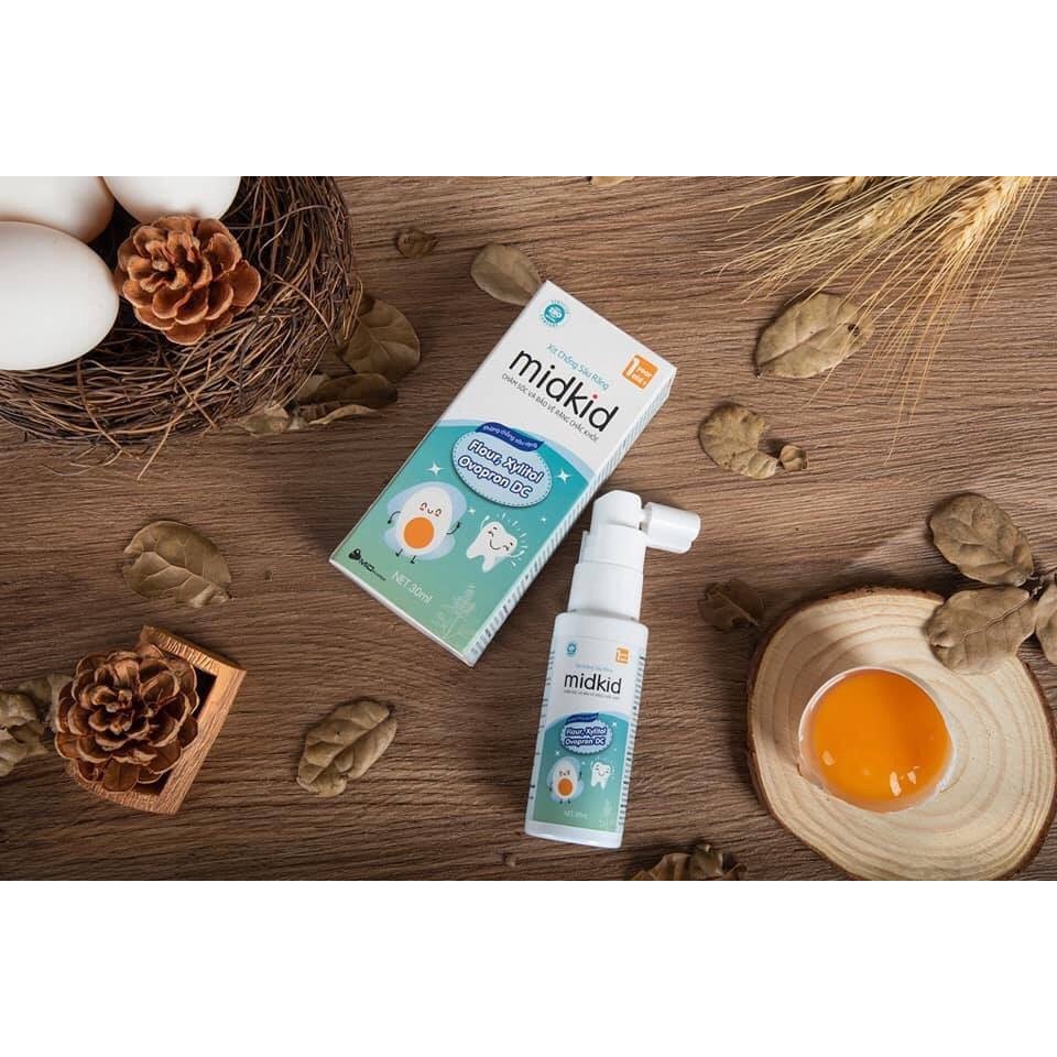 Xịt chống sâu răng, Midkid xanh, midkid đỏ, midbos, Tinh dầu tỏi diệp Chi