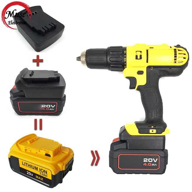 Bộ Chuyển Đổi Pin Lithium 20v Tương Thích Với Pin Dewalt 18v 20v Dcb