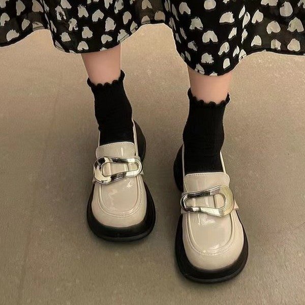 Giày Lười Đế Dày Phong Cách Retro Thời Trang Cho Nữ-AA0340