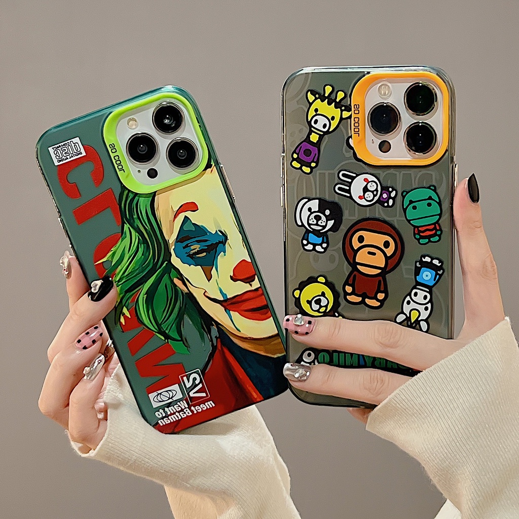 Ốp Điện Thoại tpu Mềm Trong Suốt Chống Sốc Họa Tiết Chú Hề Cho iPhone 11 13 12 14 PRO MAX