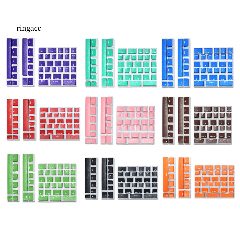 Bàn Phím Cơ 46 Phím FOS Trong Suốt Thoải Mái Chống Mài Mòn Hai Màu Tiện Dụng Cho Văn Phòng