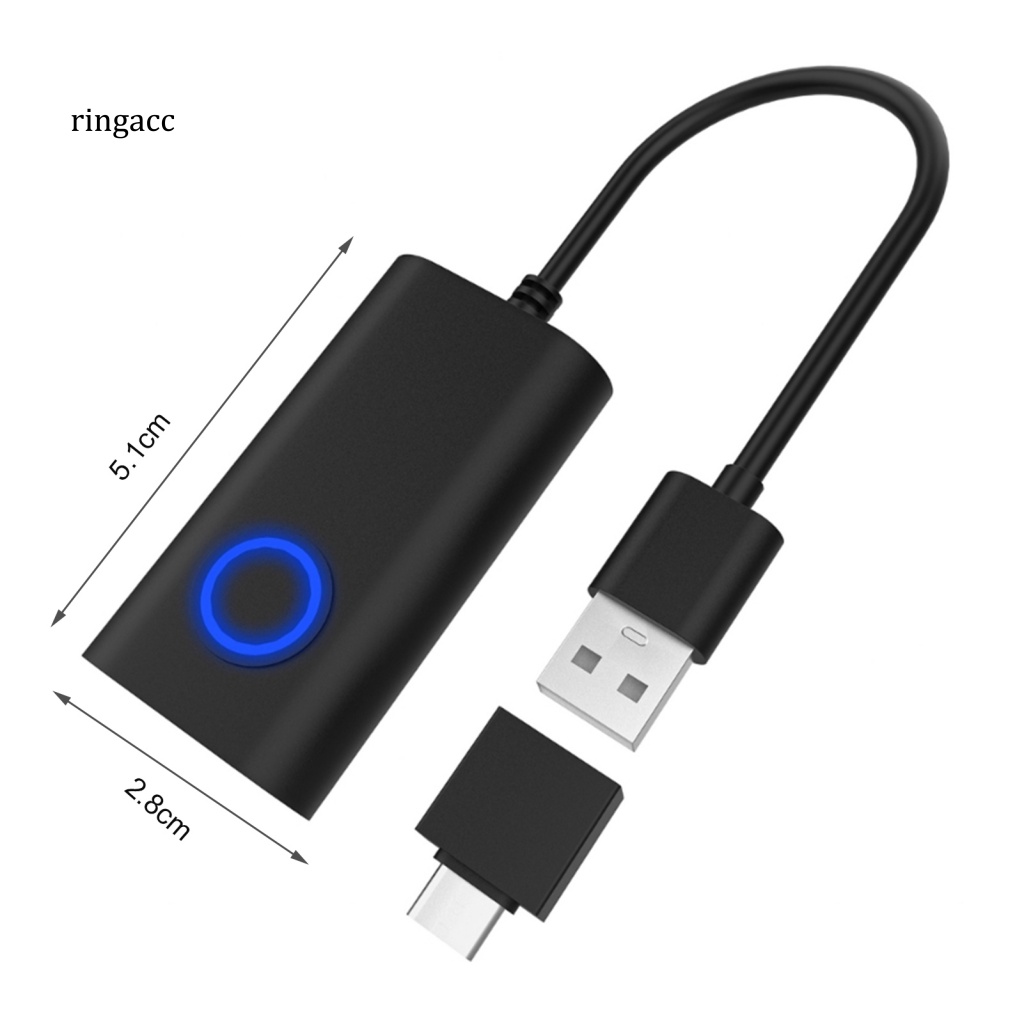 Chuột RGA Kết Cấu Type-C Màu Đen Chống Ngủ Cho Máy Tính 2 Trong 1