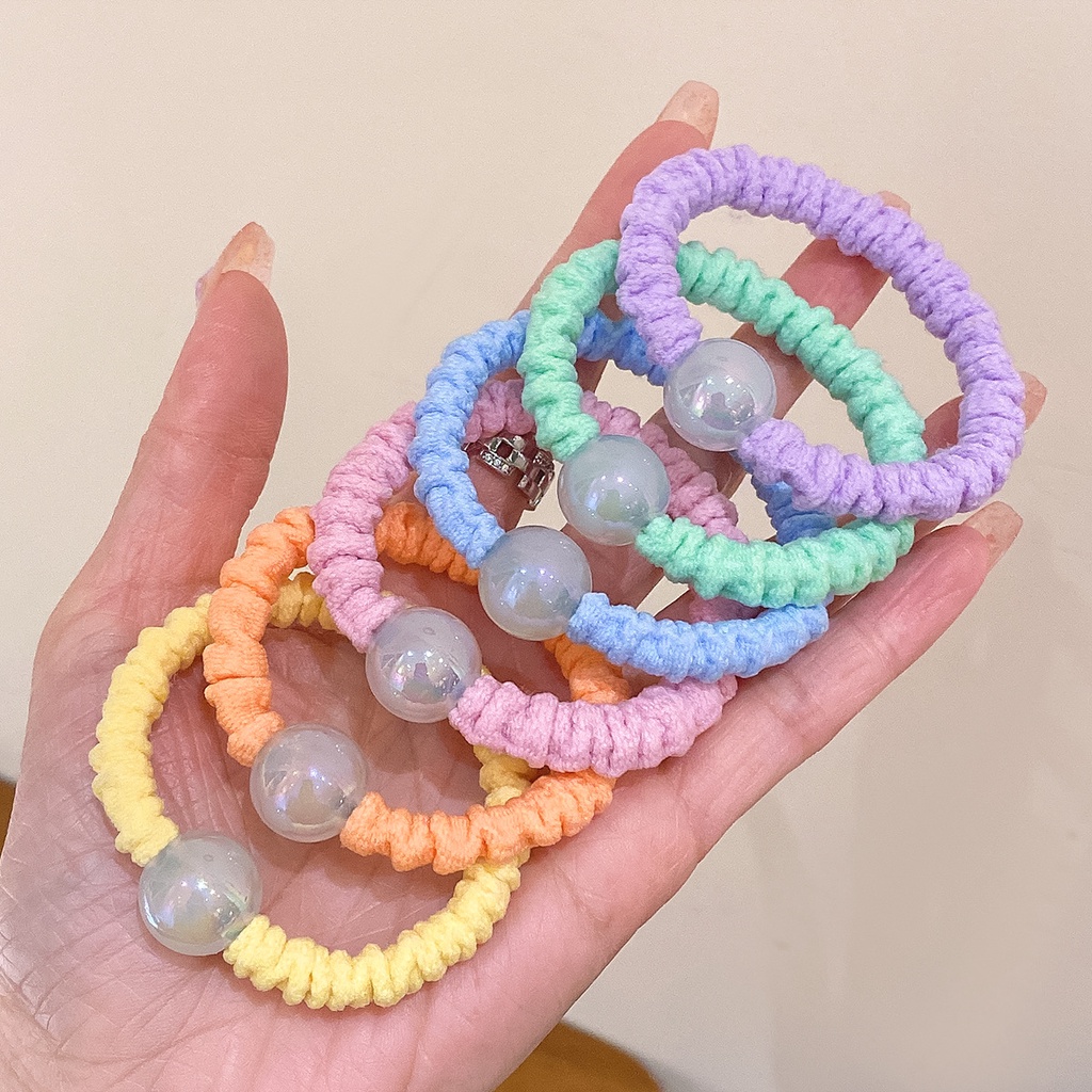 1 Dây Cột Tóc Đuôi Cá Đính Ngọc Trai