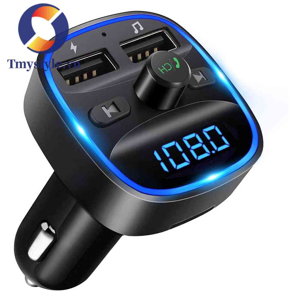 Tẩu Sạc T25S Kết Nối Bluetooth FM Đa Chức Năng MP3 QC3.0 Cho Ô Tô