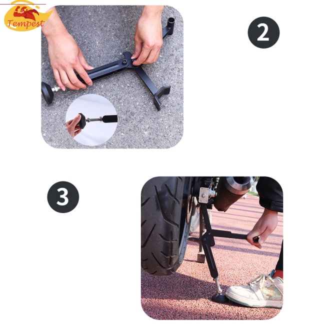 Giá Đỡ Nâng Xe Máy Có Thể Điều Chỉnh Độ Cao 31cm - 38cm