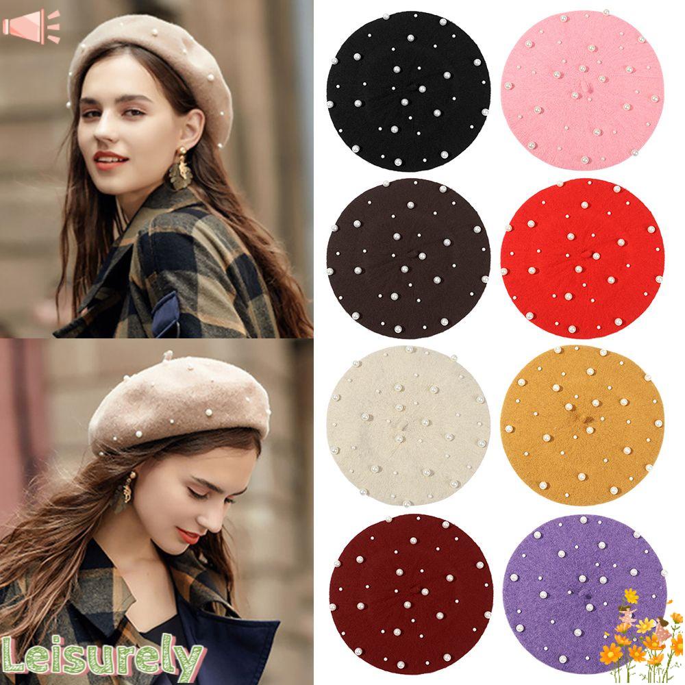 Mũ Beret Mềm Mại Phong Cách Họa Sĩ Thanh Lịch Thời Trang Thu Đông