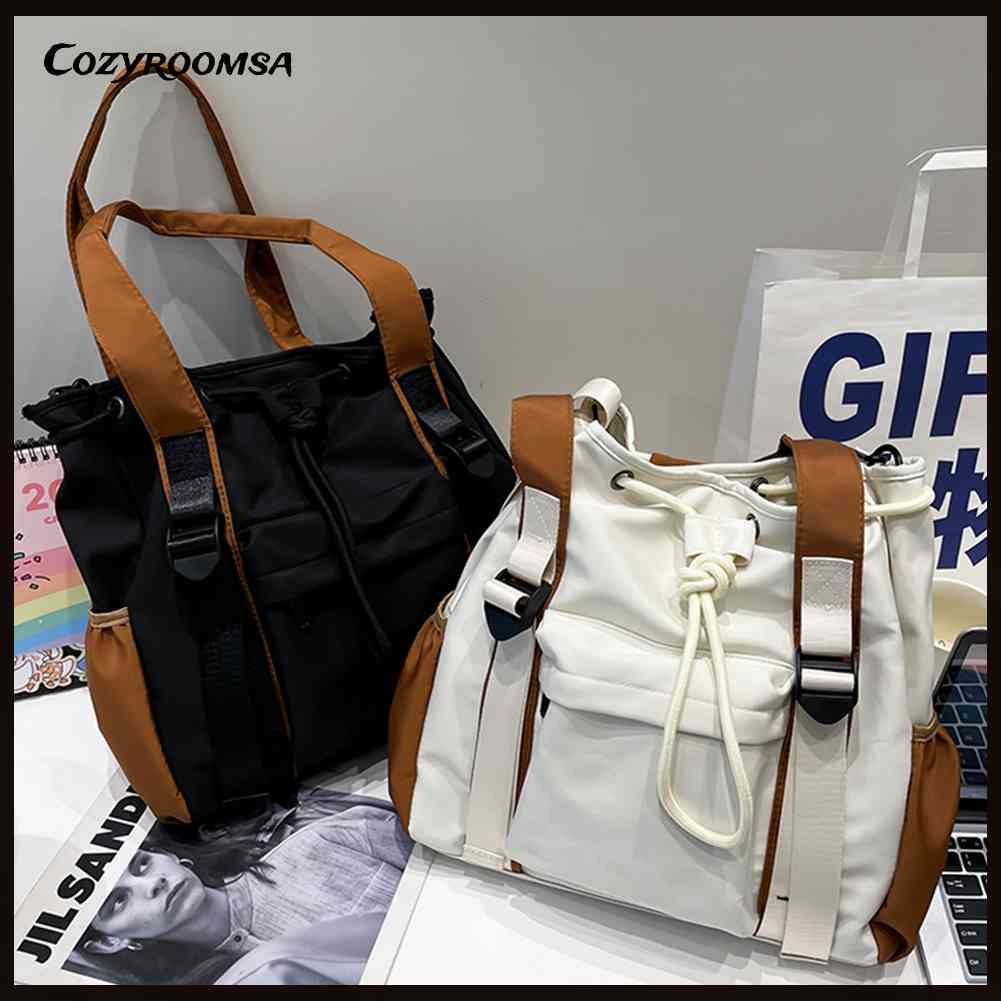 Túi Tote Đeo Chéo Cỡ Lớn Màu Sắc Tương Phản Đa Năng Thời Trang Cho Nữ