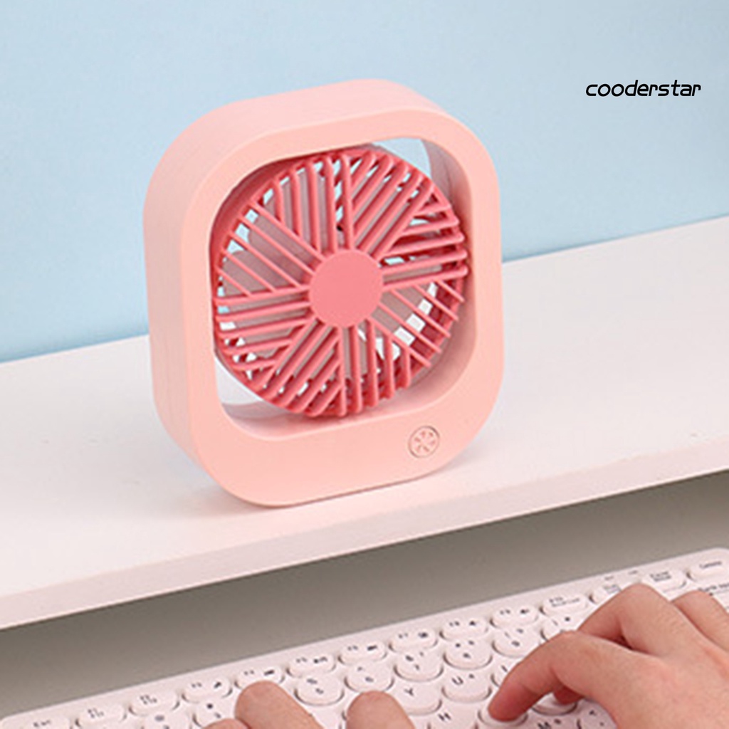 Quạt Để Bàn 2 Cánh Cỡ Nhỏ Siêu Êm Sạc USB Có Thể Điều Chỉnh