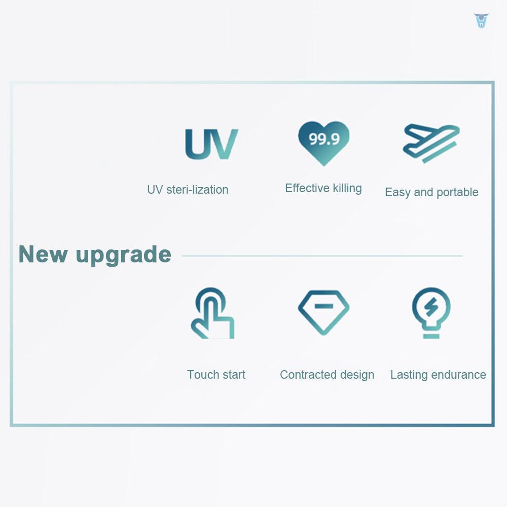 Đèn LED Tia Cực Tím Mini Cầm Tay Sạc Lại Tiện Dụng