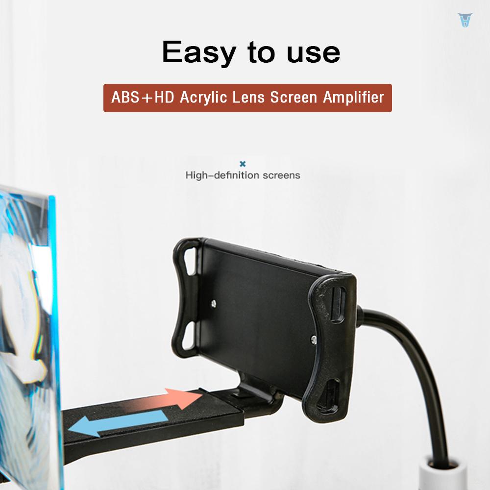 Giá Đỡ Phóng Đại Màn Hình Điện Thoại 8 / 12 inch Cánh Tay Dài Linh Hoạt Xoay 360 Độ