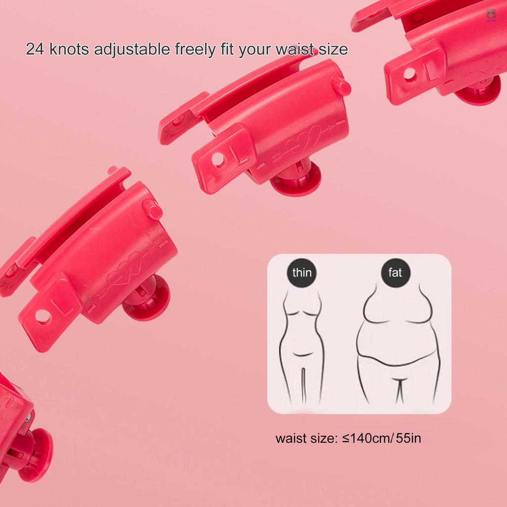 Vòng Lắc Eo Mát Xa 2 Trong 1 24 Nút Tự Động Xoay Hỗ Trợ Giảm Cân Cho Người Lớn Và Trẻ Em