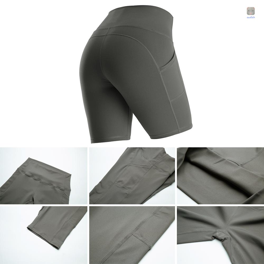 Quần Short Thể Thao Lưng Cao Chất Liệu Co Giãn Nhanh Khô Thời Trang Cho Nữ