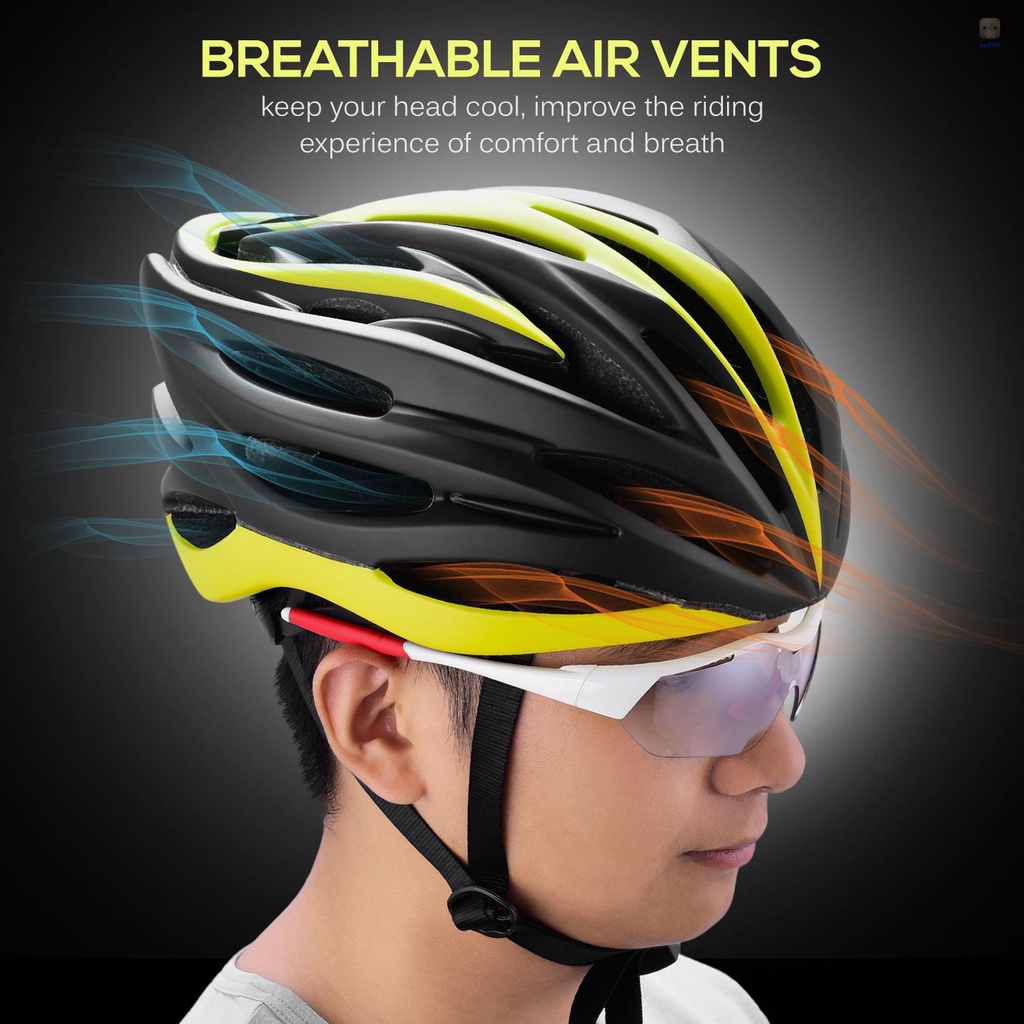 Mũ Bảo Hiểm Xe Đạp Siêu Nhẹ Với Đệm Lót Mềm Có Thể Điều Chỉnh Và Tháo Rời