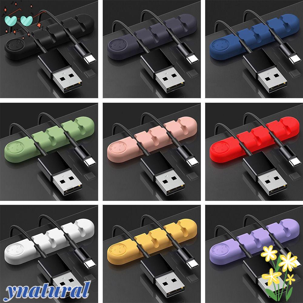 Bộ 3 Dụng Cụ Sắp Xếp Dây Cáp Usb Thiết Kế Dễ Thương Tiện Dụng Cho Gia Đình