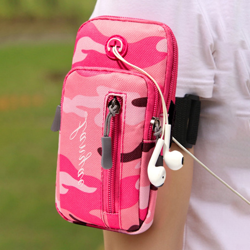 Túi Đựng Điện Thoại Đeo Cánh Tay Có Khóa Kéo Đa Năng Chống Văng Cho giaur1.br