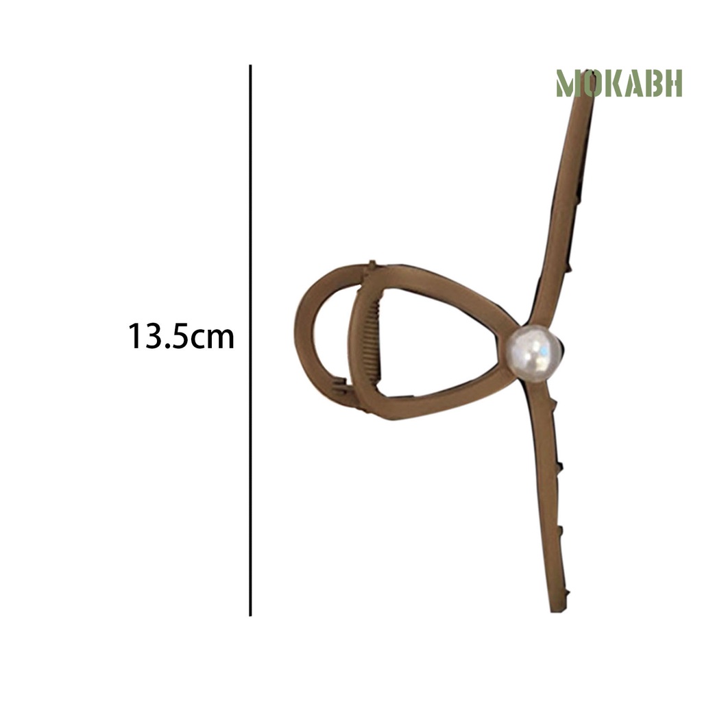 Kẹp Tóc Hình Móng Vuốt Đính Ngọc Trai Giả Thiết Kế Nhẹ Nhàng Co Giãn Thời Trang Cho Nữ