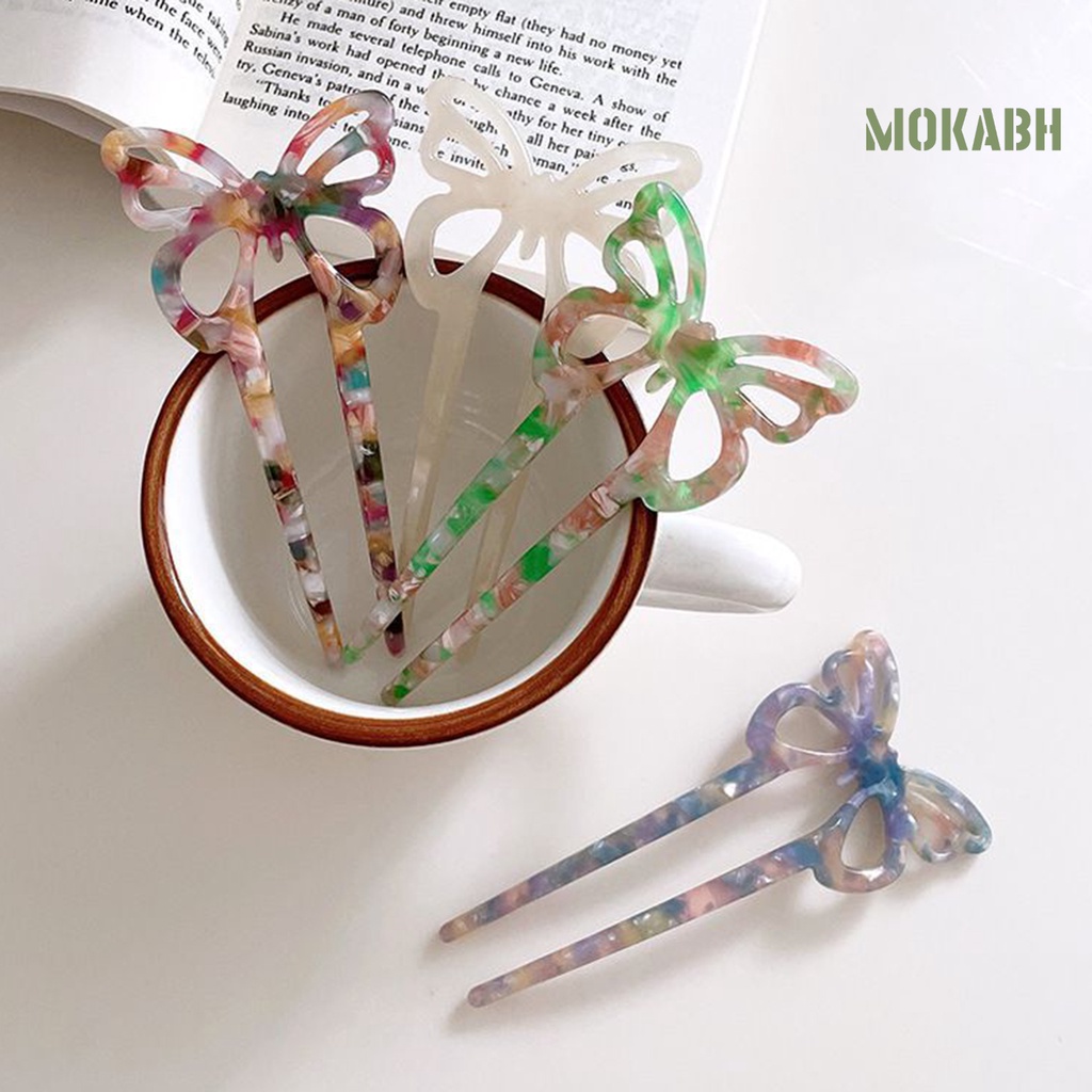 Trâm Cài Tóc Hình Chữ U Màu Sắc Hổ Phách Thanh Lịch Dành Cho Nữ