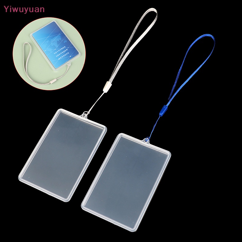 Bao Da Điện Thoại Nắp Lật Trong Suốt Kèm Dây Đeo Thẻ ID Cho Học Sinh / Xe Buýt