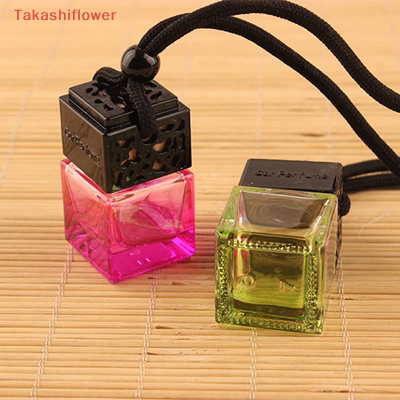 1 Chai Rỗng 8ML Hình Vuông Màu Đen Đựng Mỹ Phẩm Tiện Dụng Cho Xe Hơi