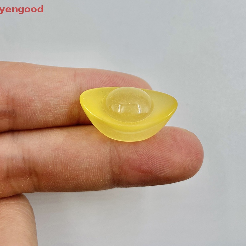 (YGD) Set 5 Mô Hình Giày Mini Bằng Nhựa Resin Màu Vàng Dạ Quang DIY