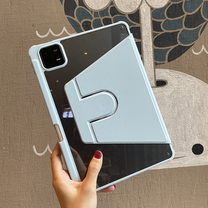 Ốp Máy Tính Bảng Trong Suốt Có Ngăn Đựng Bút Xoay 360 Độ Cho Xiaomi pad 6 Pro Cover 2023 Mi Pad6 Mi pad 5 Pro 11 Redmi pad 10.61 11inch