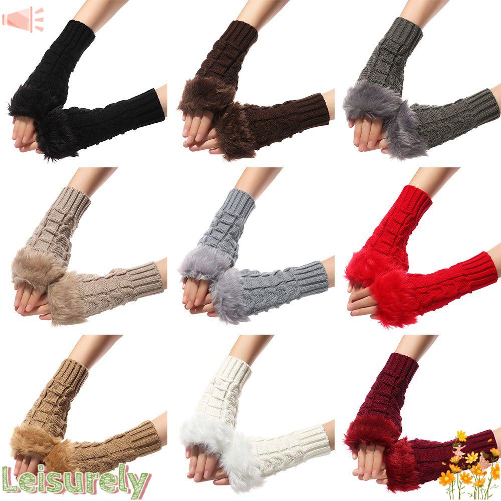 Găng Tay Len Dày Dặn Giữ Ấm Thời Trang Cho Nữ