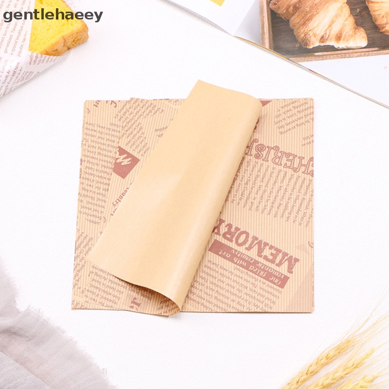 Set 100 Túi Giấy Đựng Bánh Mì / Hamburger Chống Mỡ Tiện Dụng