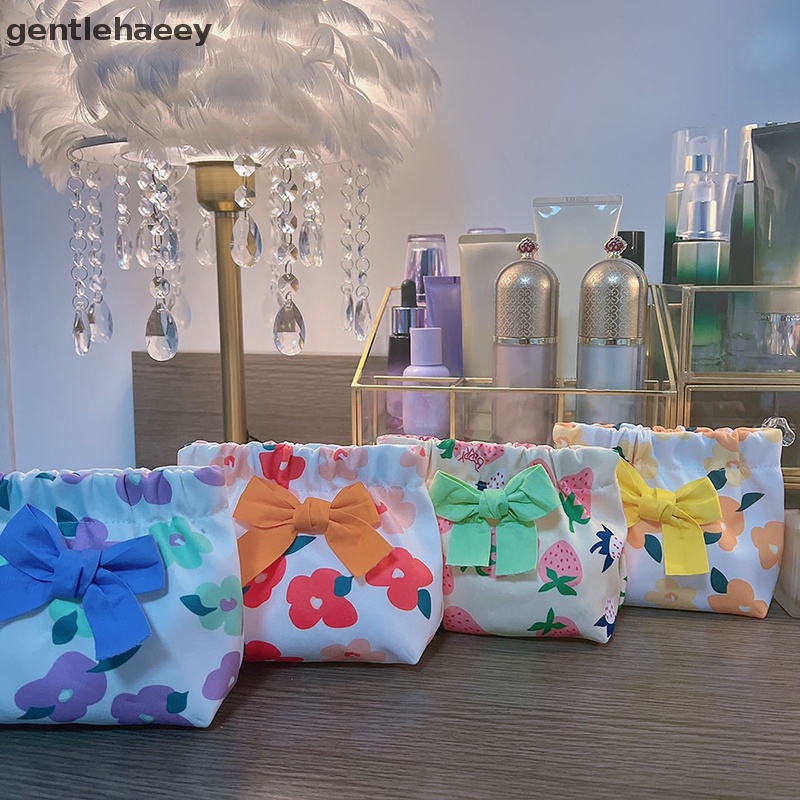 Gent Ins Túi Đựng Mỹ Phẩm Thẻ Tai Nghe Thẻ Son Môi Tự Động Đóng Sắp Trang Sức Đi Du Lịch EN