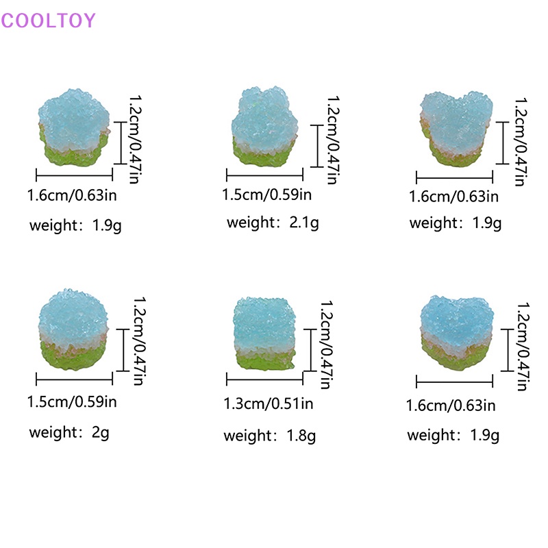 Cooltoy Bộ 5 Đồ trang trí Đường Mini Phát Quang Trang Trí Xe Hơi