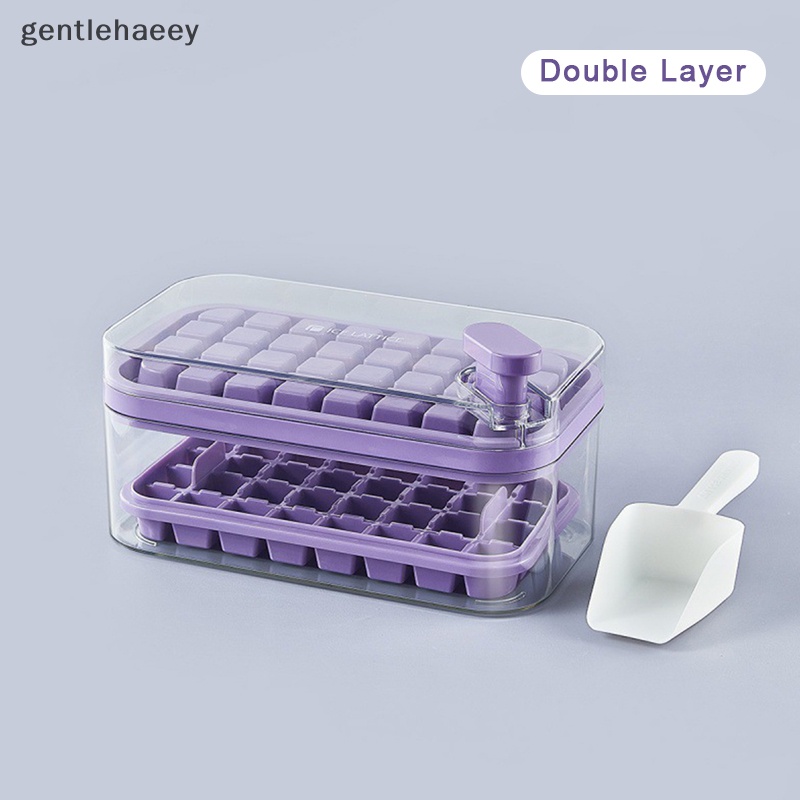 1 Khuôn Làm Đá Bằng Nhựa Dạng Nhấn Một Nút