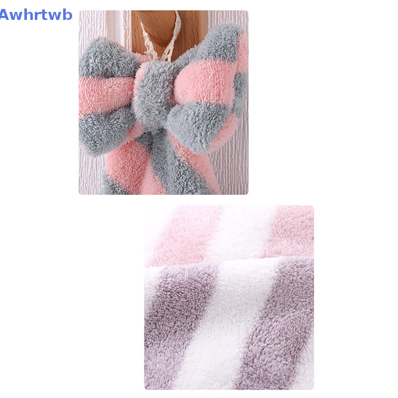 Khăn Lau Tay Vải Nhung San Hô Mềm Mại Thấm Hút Nước Nhanh Khô Tiện Dụng Cho Nhà Bếp / Phòng Tắm