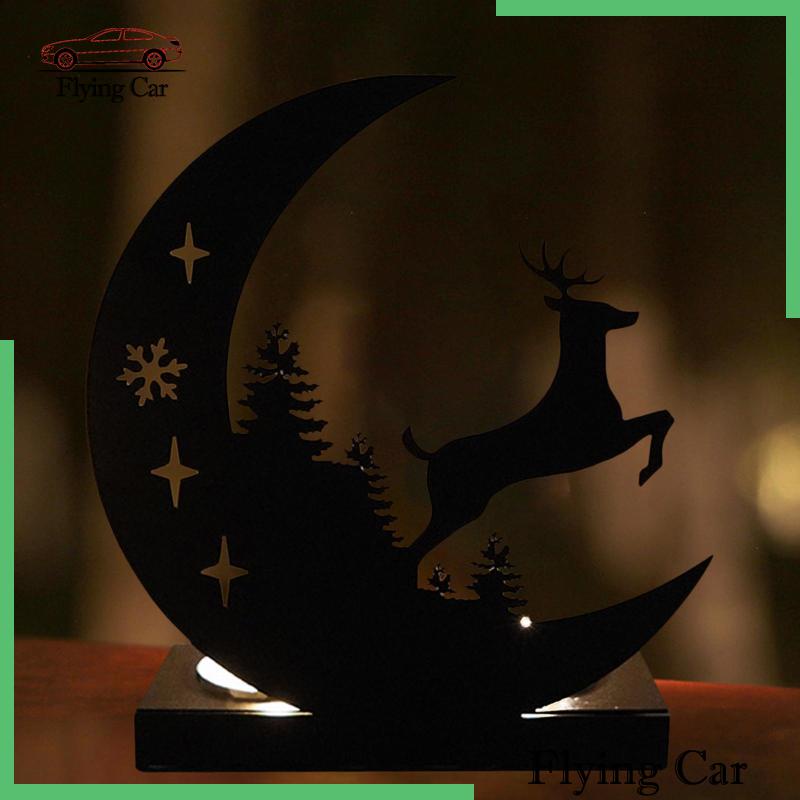 Giá Đỡ Nến Bằng Kim Loại Hình Mặt Trăng Dùng Trang Trí Phòng Khách / Tiệc Năm Mới Lzdjfmy2