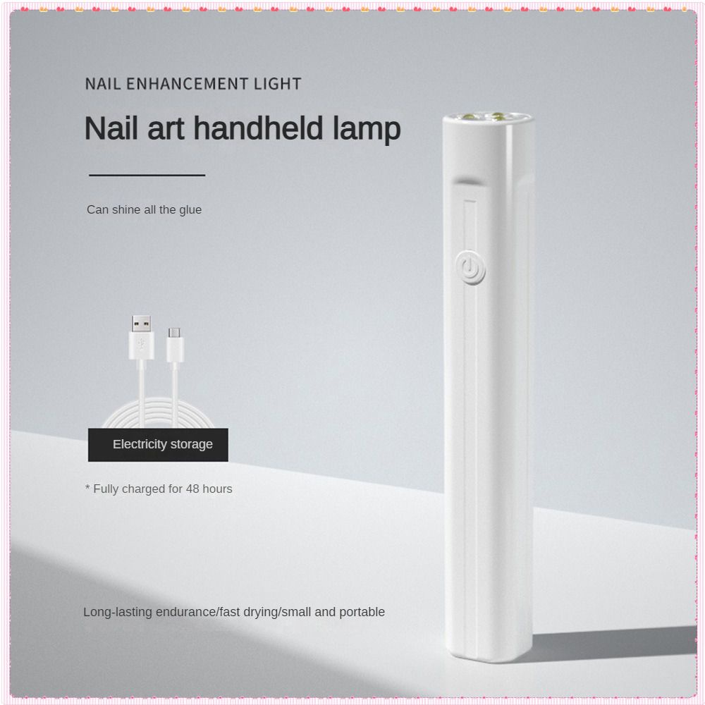 Xeijayi Cầm Tay Móng Tay Nghệ Thuật Đèn Nhỏ Xách Tay Quang Trị Liệu Máy USB Sạc Plug-in Nhanh Chóng Làm Khô Làm Móng Tay Công Cụ Cho Móng Tay Cửa Hàng 2 Thiết Kế Togo