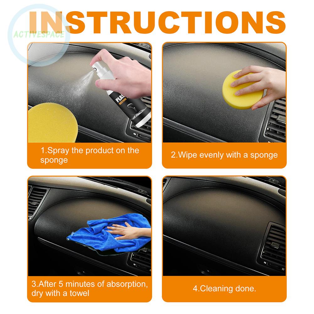Dụng Cụ Vệ Sinh Nội Thất Xe Hơi Bằng Nhựa Vinyl &amp; Da Kèm Ease