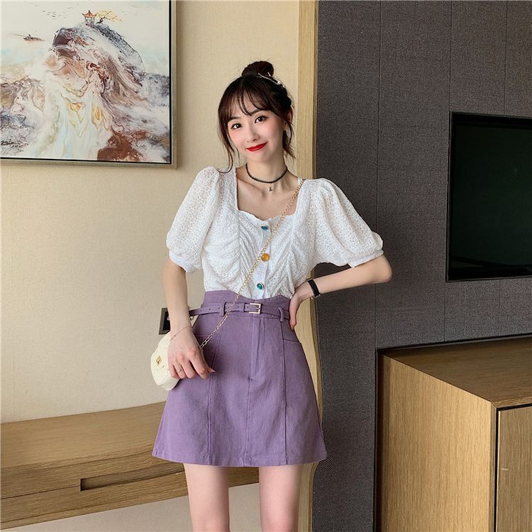 Chân Váy Denim Chữ a Lưng Cao Dáng Ôm Thời Trang Mùa Hè Cho Nữ