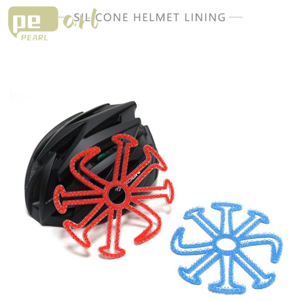 .Miếng Lót Mũ Bảo Hiểm Bằng Silicone Thoáng Khí Linh Hoạt